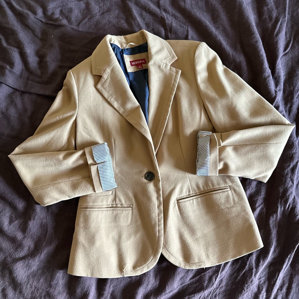 Merona Tan Blazer Jacket